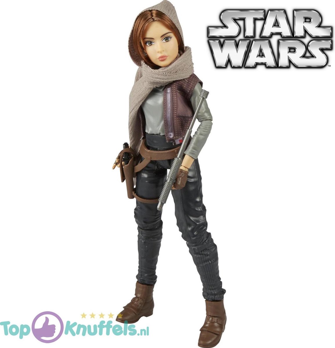 Star Wars Forces of Destiny - Jyn Erso - (Speelfiguur/Speelgoed) 30 cm | | Star Wars Speelgoed Speelfiguur voor kinderen | Kindercadeau Kinderkado | Star Wars best friends: Yoda, Porg, Mandalorian |